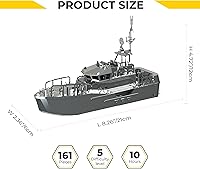 Vista 2 de METAL-TIME Guardian of The Coasts Guard Metal Crafts CG-47305 - Kit de modelo, diseño creativo, rompecabezas 3D de acero inoxidable resistente al