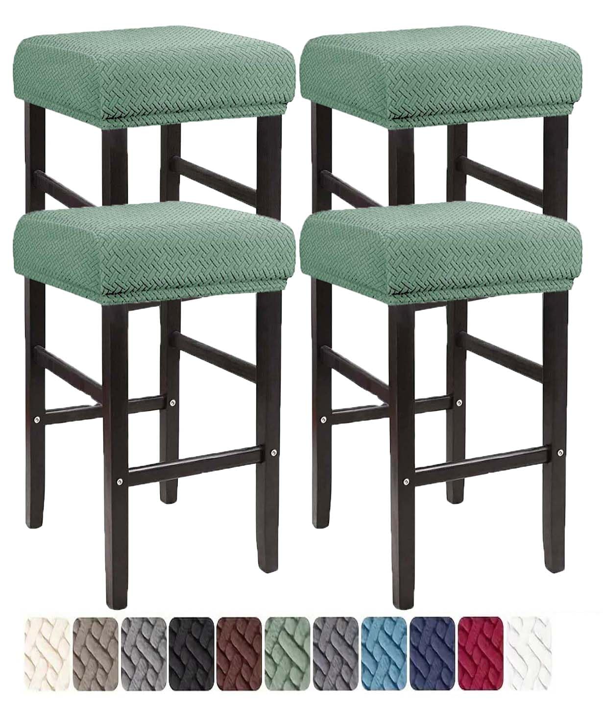 Housses de protection de comptoir bois et métal durables vertes x4