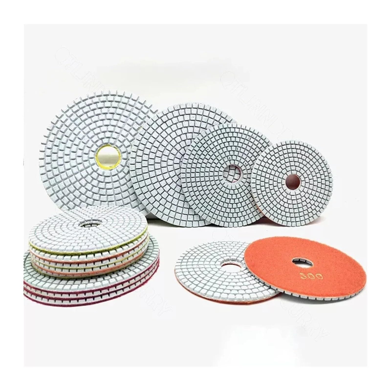Pad polerski 3-4In 75-100mm W/D z pętelką(3 inch 75 mm,50 Grit,5Pcs)
