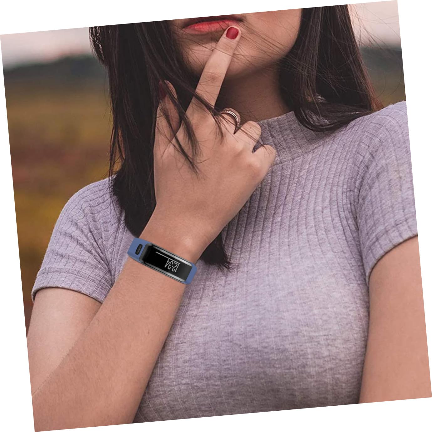 COLLBATH Bracelet Montre Silicone Sky Remplacement Rapide Flexible et Compatible Montre Connectée Homme et Femme