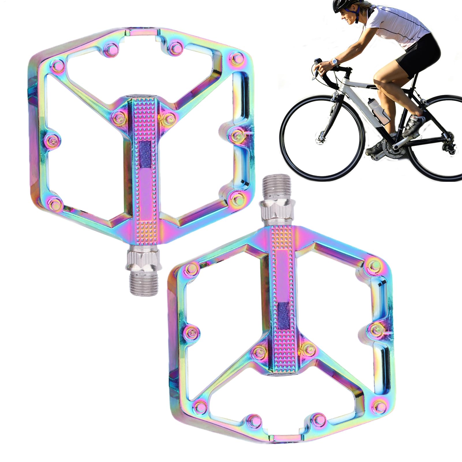 Montaña Pedales - Reemplazo ligero con DU Rodamiento - Montaña Pedales Para Viajes,Para Al Aire Libre Ciclismo Viajes Senderismo Deporte Conducción Entrenador Hombres Mujeres