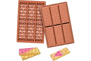 2 Pcs Break Apart Chocolate Molds Silicone Deep, Stuffed Candy Bar Molds Silicone