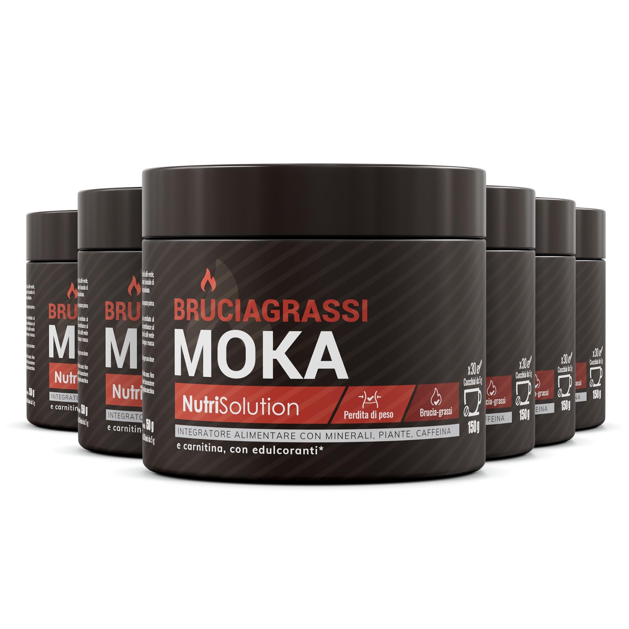 NutriSolution Bruciagrassi Moka - 3 confezioni | Integratore alimentare | 450 g | Prodotto in Francia