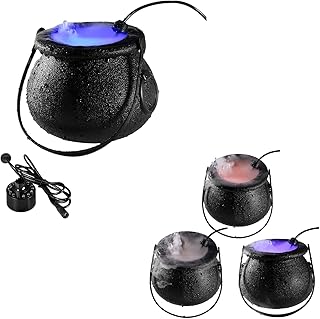 Halloween-Nebelmaschine, DYBITTS 12 LED-Wechsel Color Mist Maker Nebelmaschine Zerstäuber Party Rauchmaschine Hexe Zerstäu...