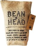 Bean Head Specialty Coffee, Medium Dark Roast, Whole Bean, Certified Organic, Roasted in Canada, 340g, Fairtrade, Kosher Coffee