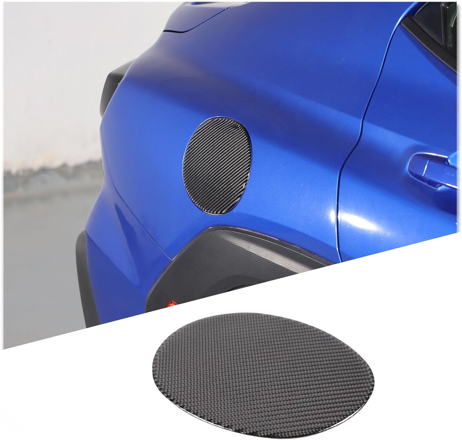 Fuel Tank Cover Cap,Fuel Gas Tank Cap Cover Trim Fit For Subaru WRX STI 2022-2024 Carbon Fiber Black