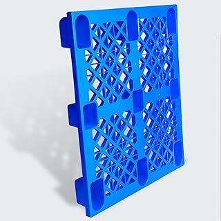 Palete De Plástico, Uniforme De Palete De Carga De Almofada De Armazém O Palete É Feito De Novo Material Engrossado Com Forte Flexibilidade E Durabilidade (Color : Blue, Size : 1100x1100mm)