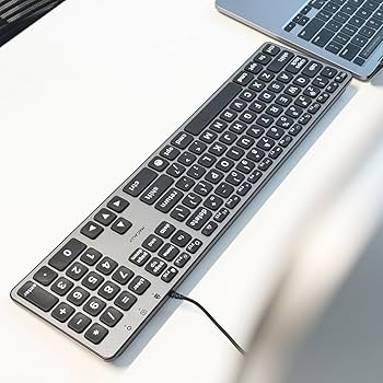 Amazon | Macally 有線キーボード Mac用 (USB C + A) - 大文字