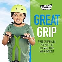 Vista 3 de BUBBLE JUMP Pogo Stick para niños de 10 años en adelante, color verde, para niños, niñas, adolescentes y adultos, de 80 a 160 libras, mango de goma