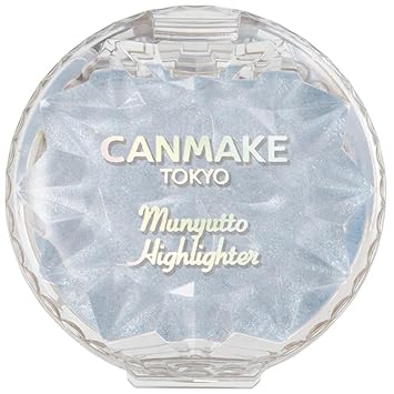 CANMAKE - Munyutto Highlighter - Packed Powder Compact - 0.13oz 3.8g 04 Blue Topaz