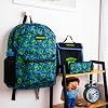 Minecraft Kids Backpack 4 Piece School Set Including Lunch Bag, Water Bottle and Pencil Case (Green)