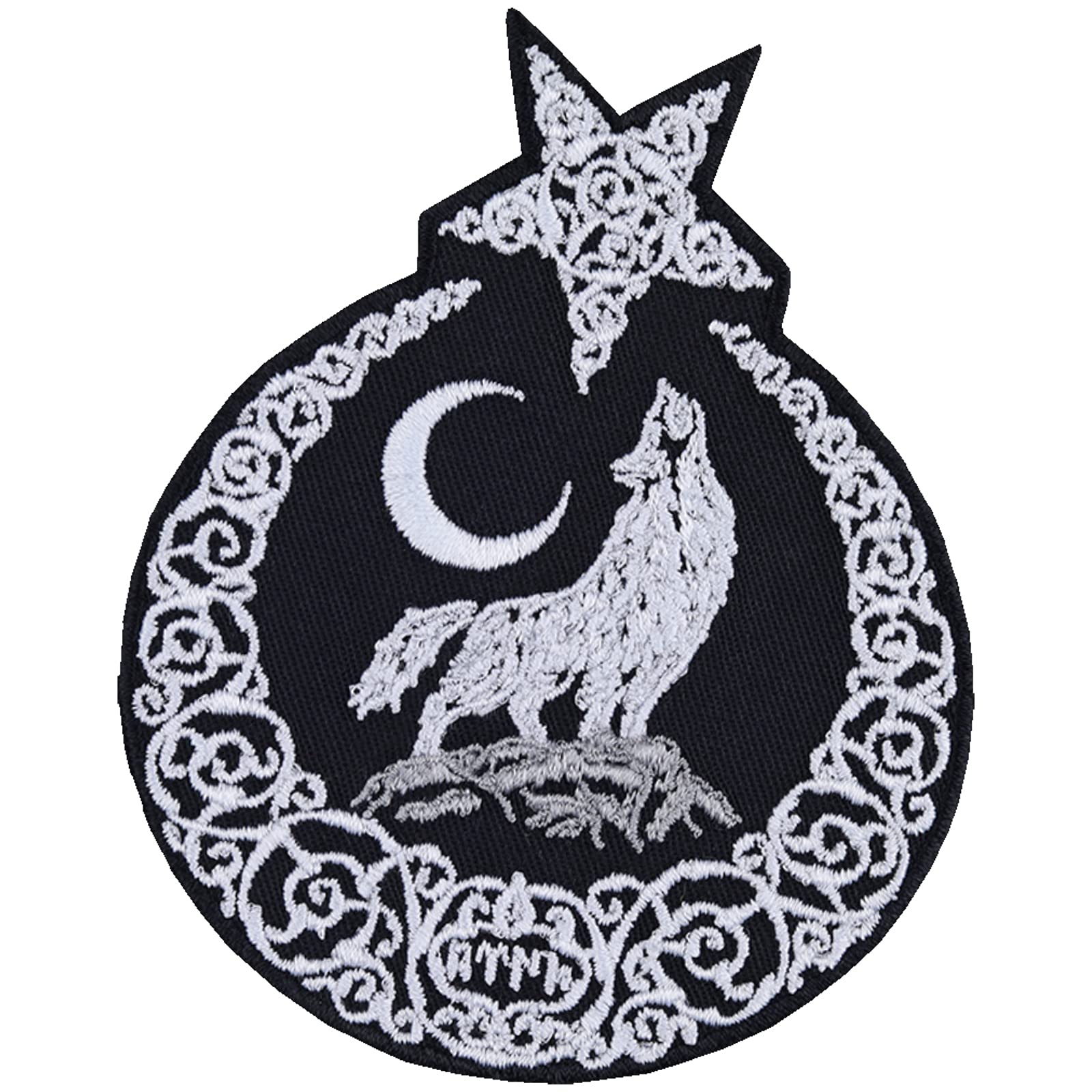 Toppa Ricamata Ouroboros Simbolo Dell'Infinito - Applicazione Con Ferro Da Stiro O Cucitura 10x5cm