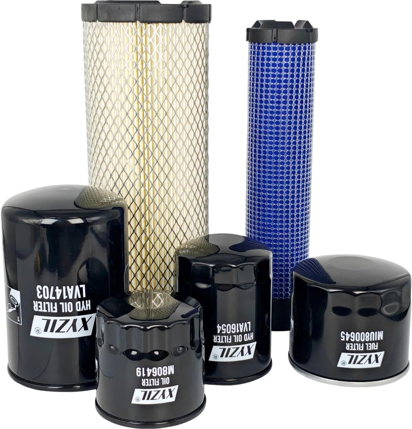 Service Filter Set LVA21128 Compatible with John Deere 3025E 3032E 3036E 3038E Compact Utility Tractor LVA14703 LVA16054 MIU800645 M806419 M131802 M131803 Outer Inner Air Engine Oil Fuel HYD