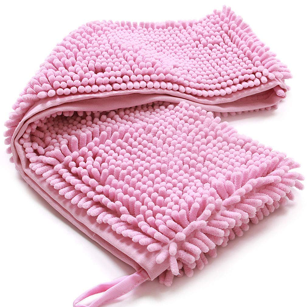 Serviette en Microfibre Chenille pour Petits Moyens Chiens et Chats, Serviette de Bain Absorbante pour Animaux