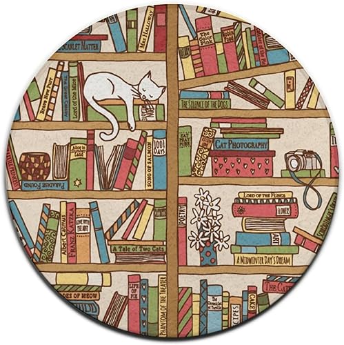 Alfombra redonda moderna para decoración del hogar, alfombra circular antideslizante para cocina, oficina, sala de sofá, yoga, alfombra redonda