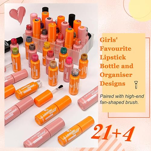 Miniatura 5 de Lavender Violets Juego de 27 esmaltes de uñas de gel para principios de primavera, colores de la Tierra, rojo, verde, amarillo, efecto de flor de