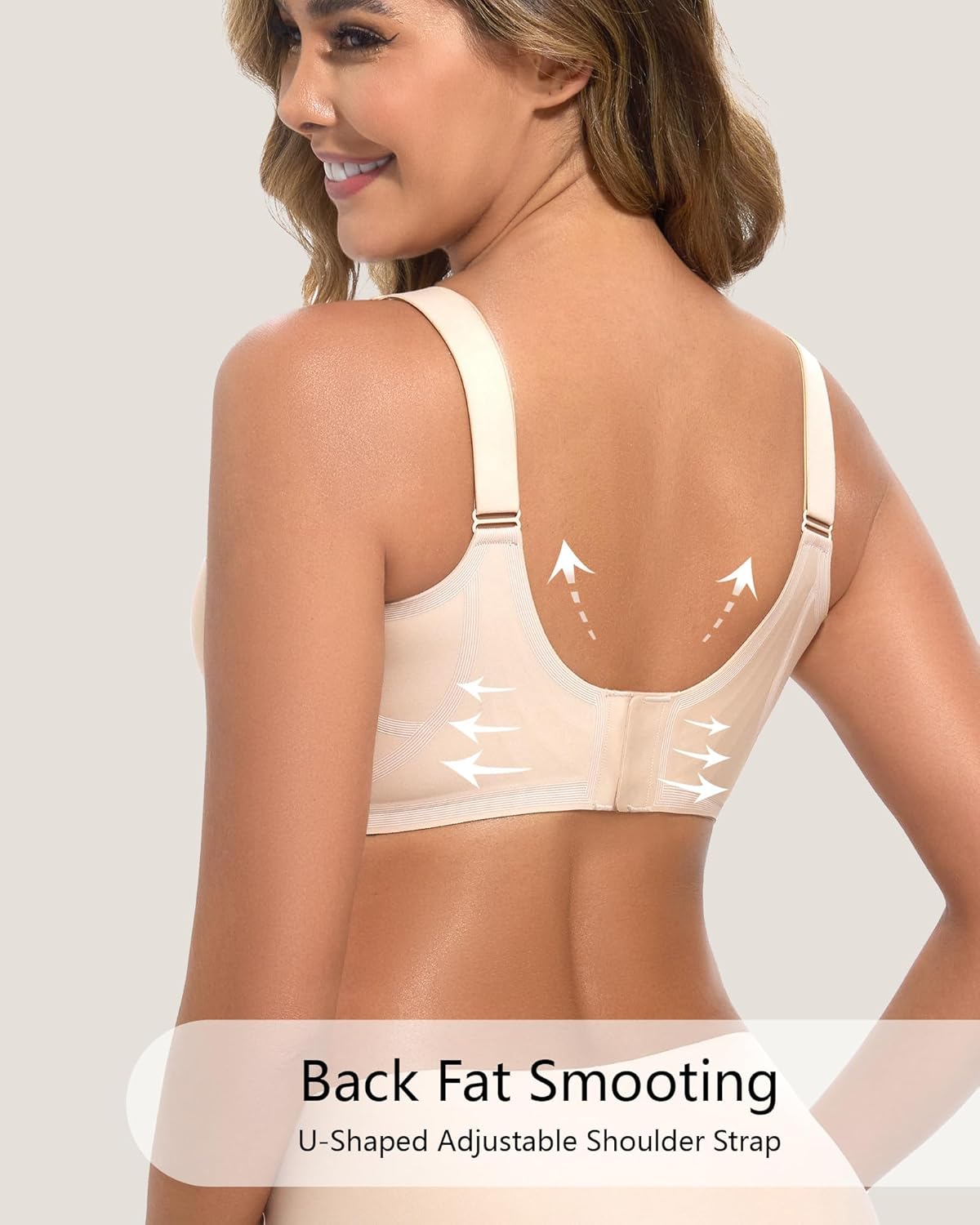 Womens Seamless Jelly Bras Wireless Push Up Full Coverage Bras with Air Vents Padded T-Shirt Bralettes No Underwire - Image 3