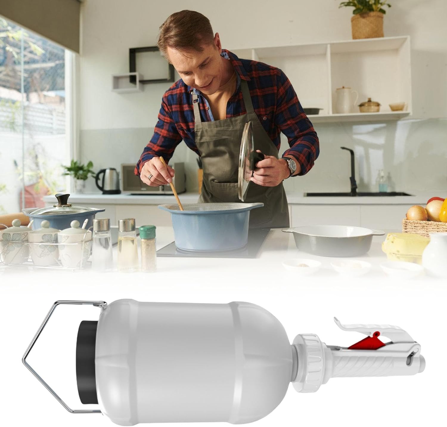 中国古美術✦清大明宣徳紋・緑彩・魚藻紋酒壺38＊19✦置物・酒道具