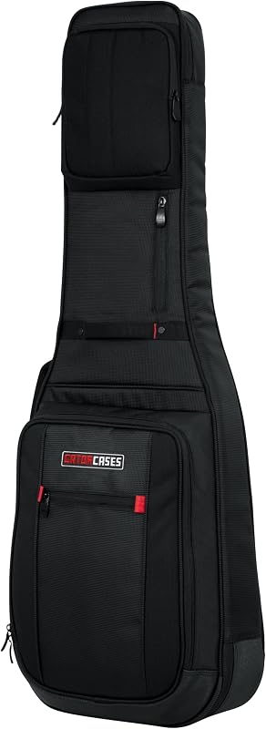 Gator Cases Pro-Go Series Deluxe Electric Guitar Gigbag (G-PG ELECTRIC) | Fits Standard Electric Guitars, Weather Resistant Exterior, Thick Padding, Micro-fleece Interior, Adjustable Backpack Straps