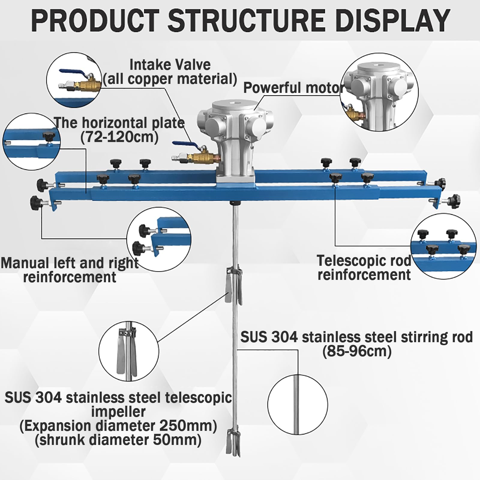Clearance Bar, 7 in. Dia, 77 in. L