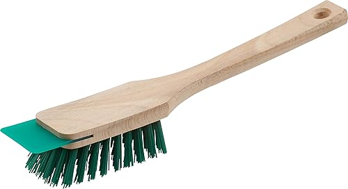 Meister 4360350 Brosse pour tondeuse à gazon avec grattoir -