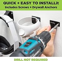 Vista 5 de HIDEit Mounts Soporte de pared para Oculus Quest 2 - Soporte para auriculares y controlador de realidad virtual - American Company - No para Quest