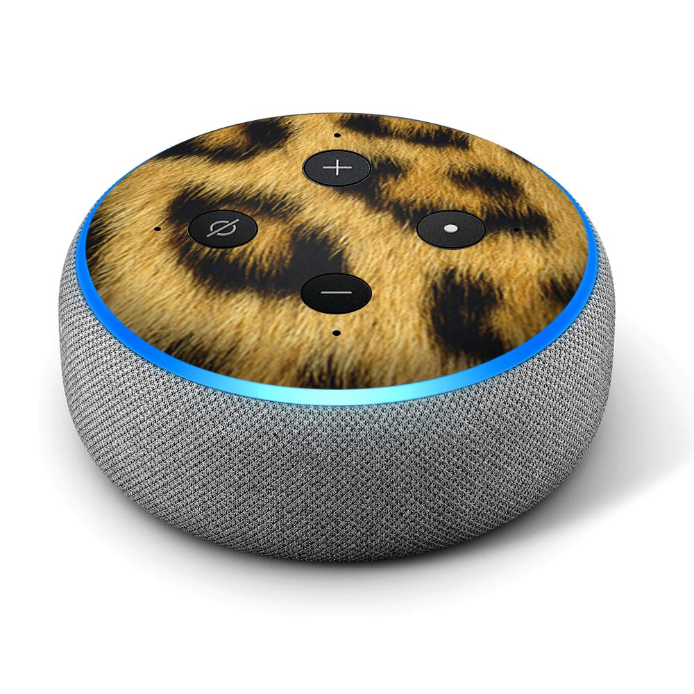 Cheetah Print - Vinyl Decal Skin Compatible with Amazon Echo Dot 3rd Generation Alexa - Decorations for Your Smart Home Speakers, Great Accessories Gift for mom, dad, Birthday, Kids