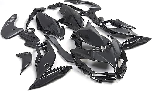 Miniatura 7 de Kit de carenado de plástico de inyección ABS negro brillante compatible con 15, 16, 17, 18, 19, 20, Kawasaki VERSYS 650, 16 piezasjuego completo de