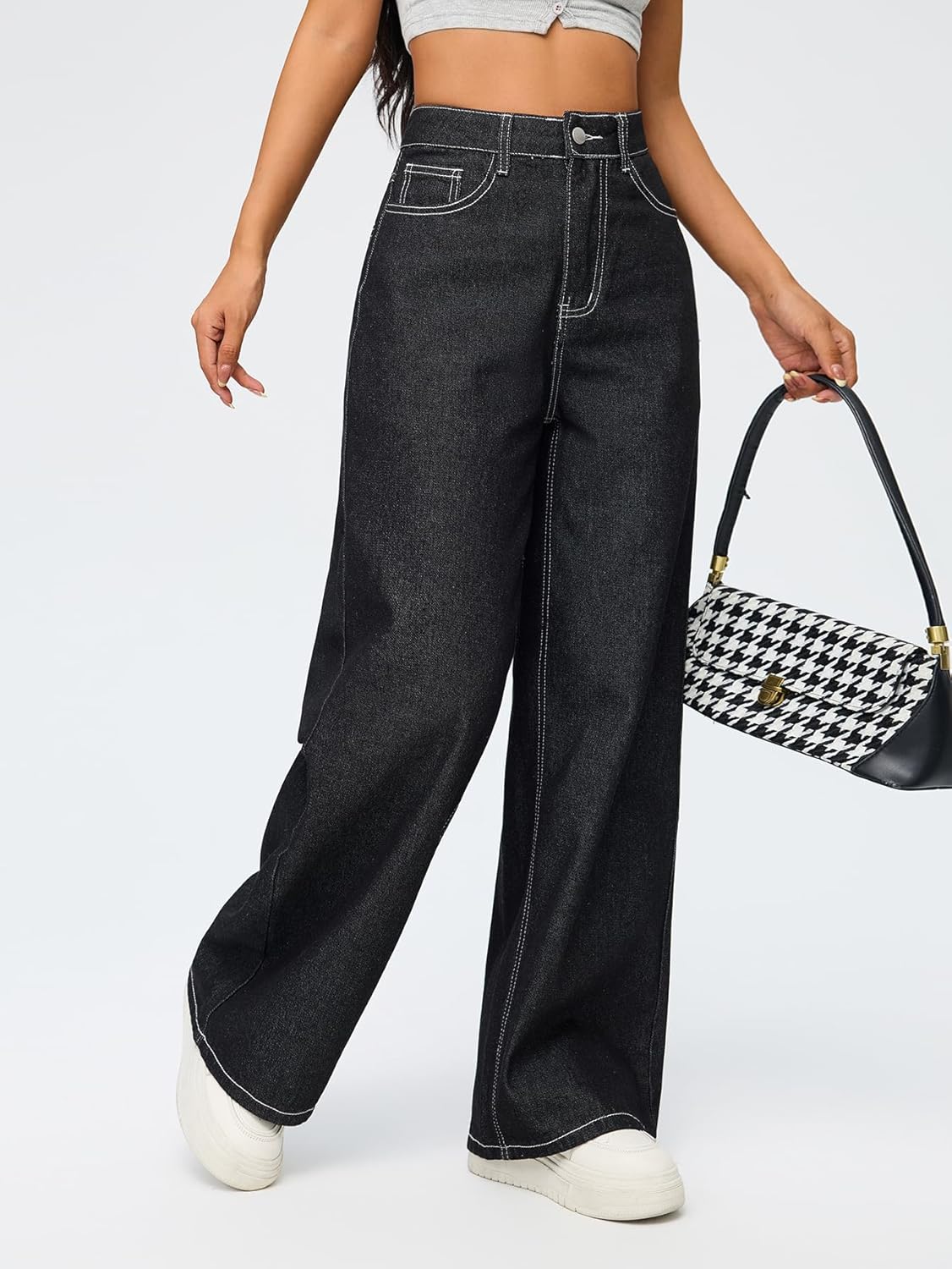 Baggy Jeans for Women Wide Leg Denim Pants Fashion Loose Fit Y2k Relaxed Streetwear - Image 3