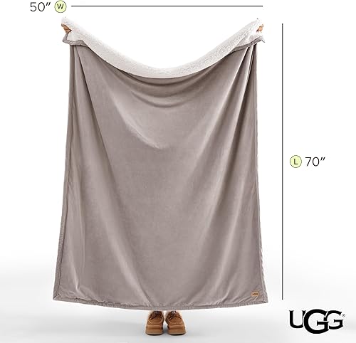 Miniatura 8 de UGG Bliss Manta de Lana de Felpa Suave de Vellón Mantas Esponjosas para Cama o Sofá de Gran Tamaño Cálida Reversible Lavable a Máquina Peso Medio