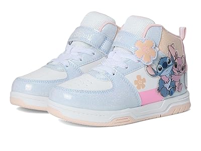 Josmo Lili Stitch Sneakers (Little Kid/Big Kid) Girls Shoes Blue/Pink : 3 Little Kid M