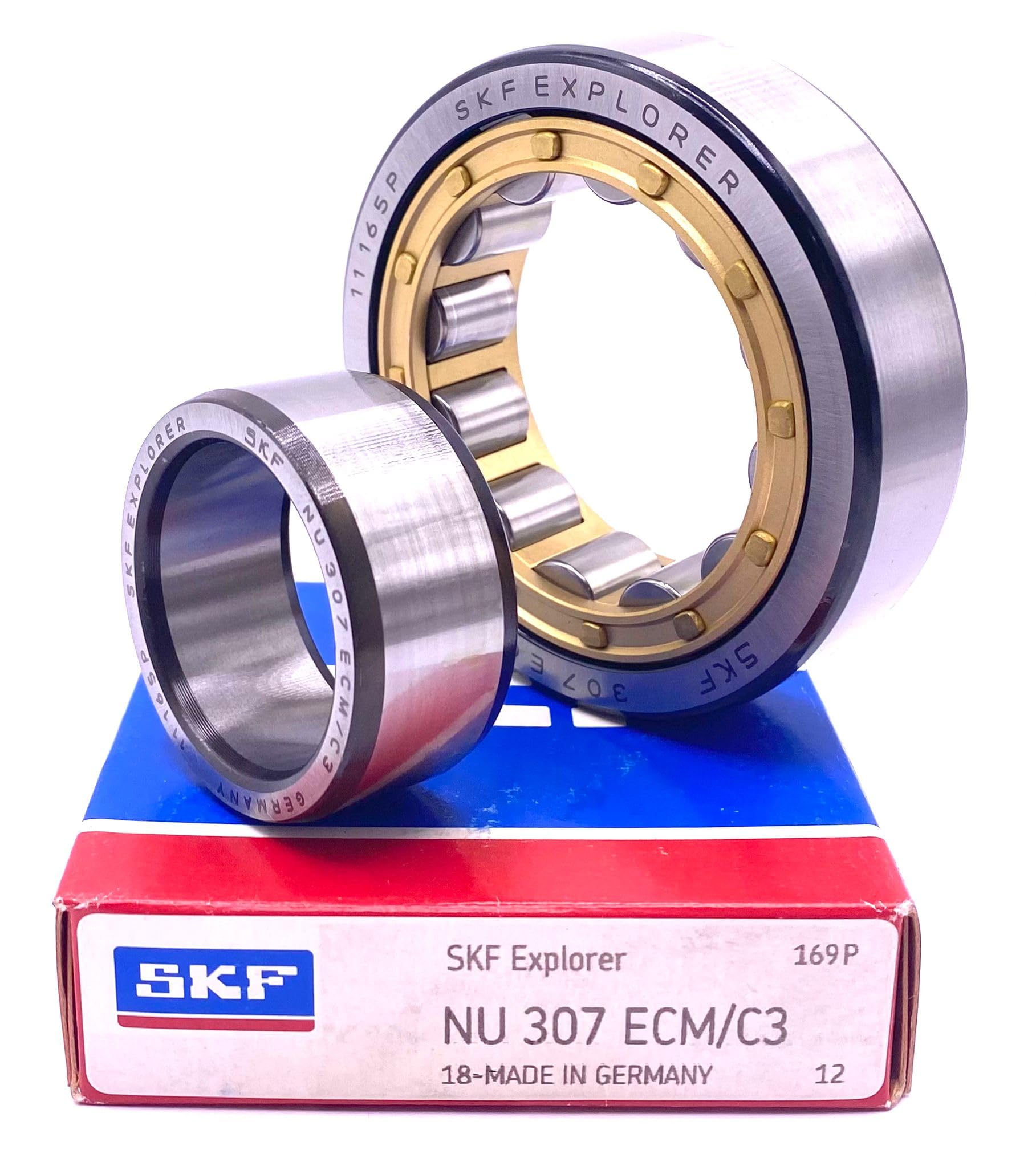 SKF Germany NU307 ECM C3 Cylindrical Roller Bearing 35x80x21 mm
