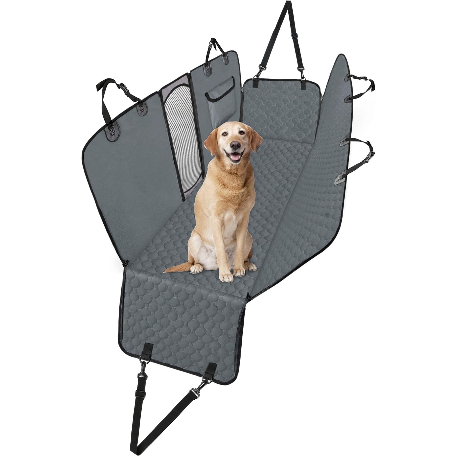 Taygeer Hundedecke Für Auto Rückbank – Wasserabweisend, Kratzfest, Mit Seitenschutz 145x136 Cm
