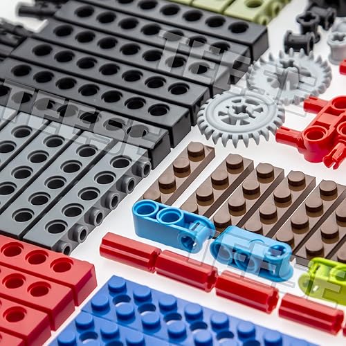 Miniatura 4 de 184pcs Technic-Beam-Gears-Ejes Pins-Ruedas-Neumáticos, Compatible con Technic-Parts, para Technic-Project-Bulk-Blocks (color aleatorio)