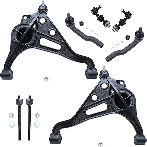 Miniatura 17 de Detroit Axle - Kit de suspensión frontal de 8 piezas para Chevy Aveo Aveo5 Pontiac G3 Wave Wave5 Suzuki Swift+ 2 brazos de control inferiores con