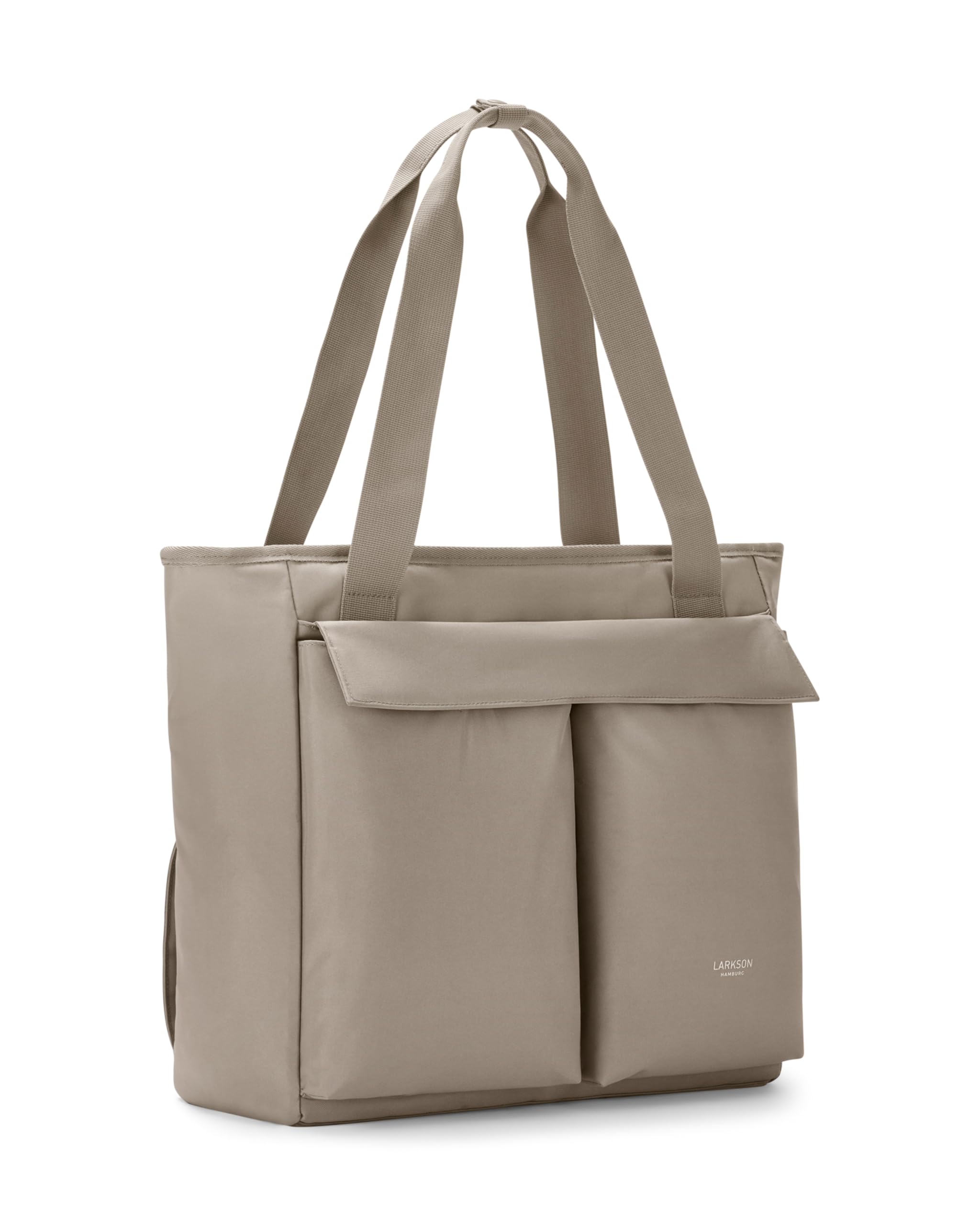 LARKSON Bolsa para Portaequipajes Mujer y Hombre Gris - Nova Bike - Shopper Bag 2 en 1 para Bicicleta y Alforja - Bolsa Trasera de la Compra para Portaequipajes - Repelente al Agua