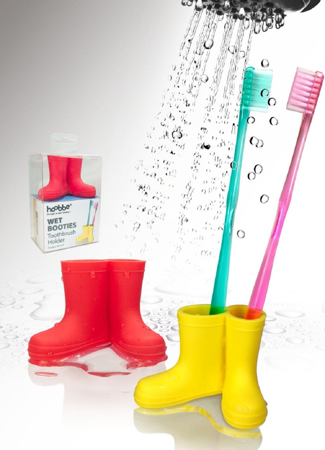 Wellington Boots Toothbrush Holder - Red - Image 2