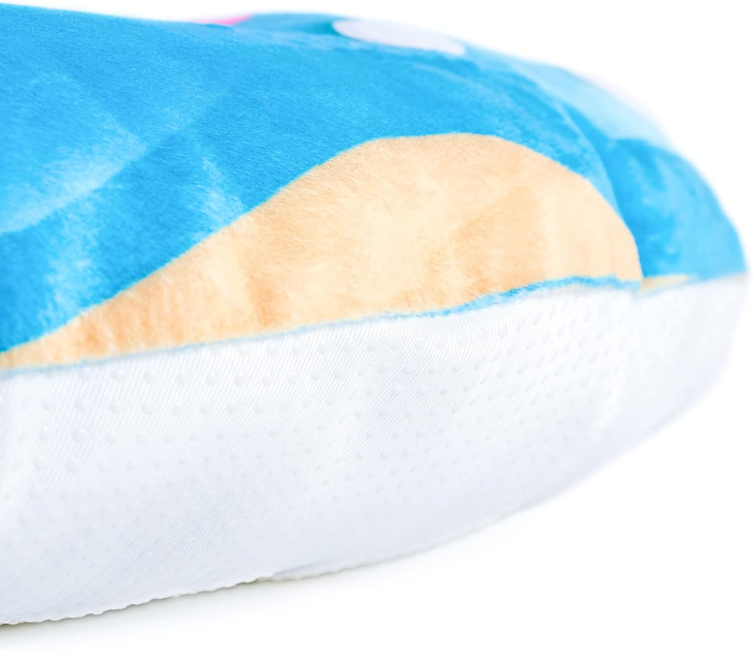 Longrich Donut Cat Bed & Dog Bed, 3D Realistic Donut Print Pets Bed with Non-Slip Bottom for Medium/Large Indoor Pets, Machine Washable, 24 inches, SkyBlue Dots Sprinkle