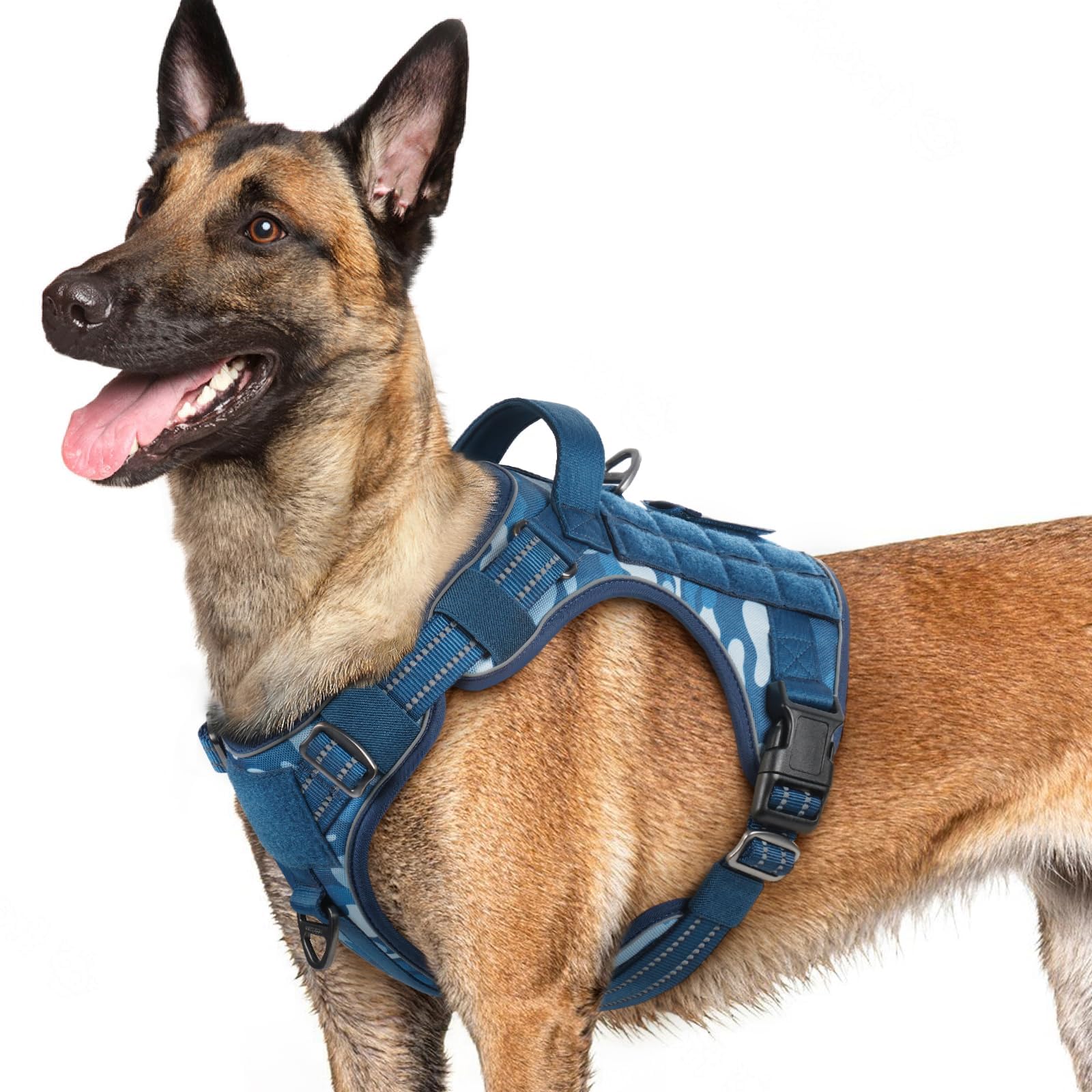 Amazon | rabbitgoo 犬用ハーネス Mサイズ 引っ張らない、タクティカル