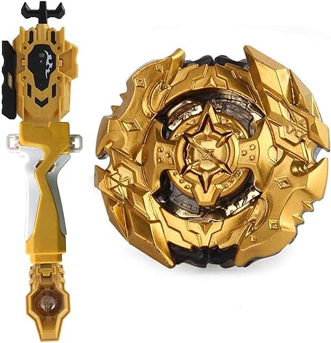 Bey Battle Burst Gold Booster B-128 CHO-Z SPRIGGAN Valtryek God Evolution High Performance Battling Top Toy Stater with Launcher LR, Launcher Grip &