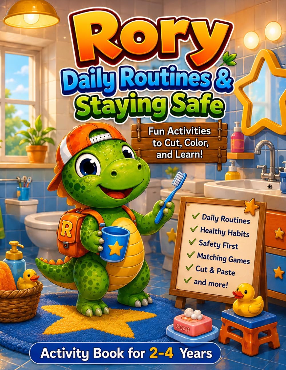 Rory Daily Routines & Staying Safe: Fun Activities to Cut, Color, and Learn! (Rory Activity Books)