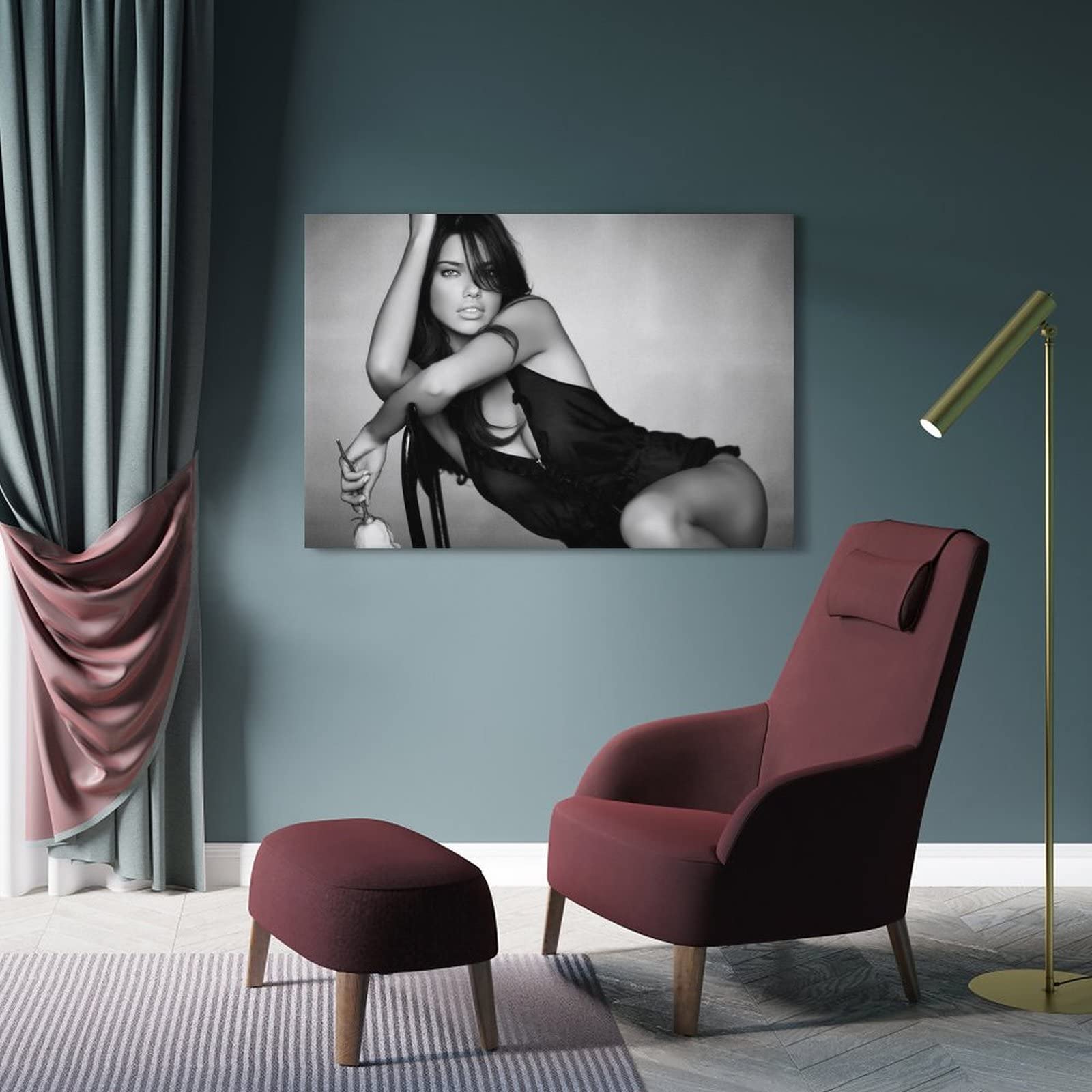 ZYNPCX Adriana Lima Poster Mural Imperméable Pour Salon