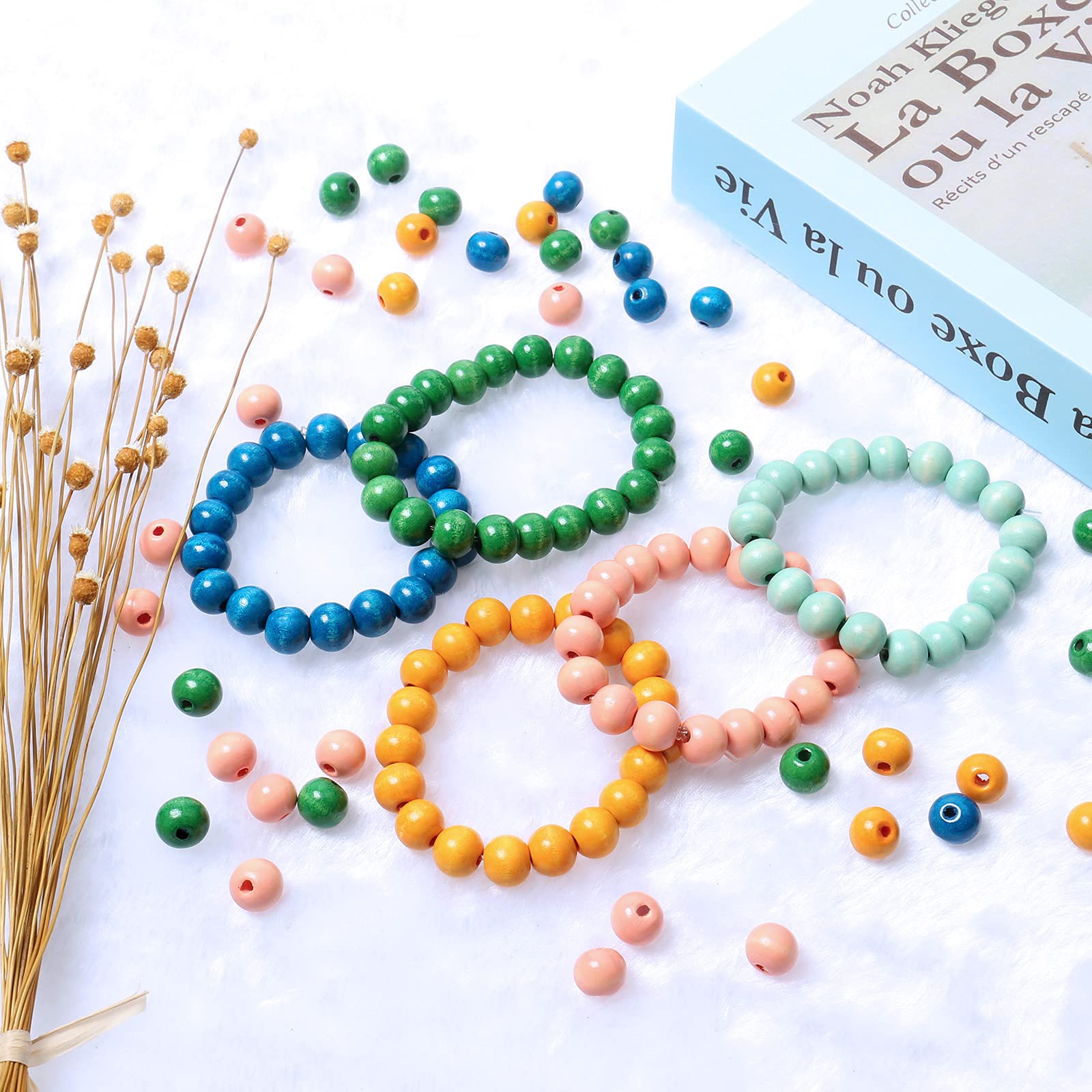 Assortiment De Perles Rondelles Imitation Howlite Teintées 10 Mm Multi X65 P 40832