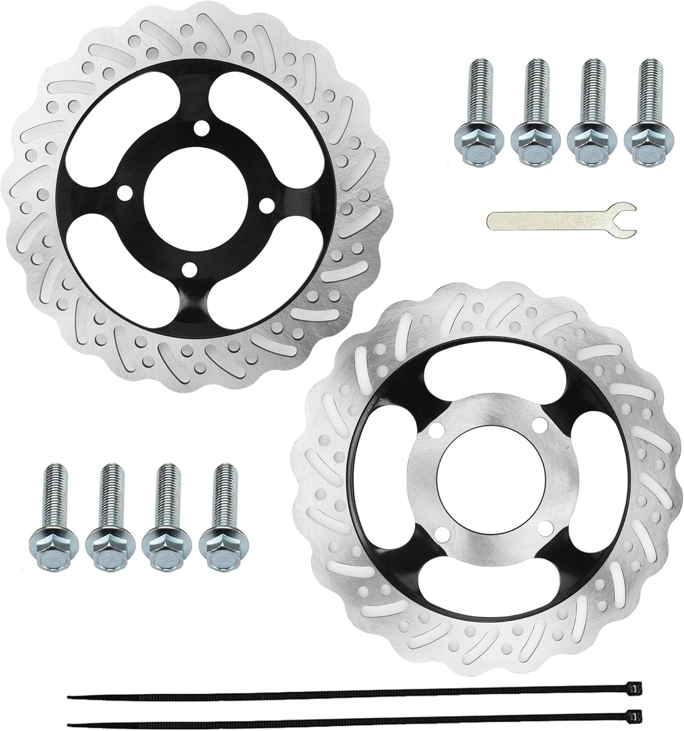 PRO BAT 220mm / 8.7‘’ 240mm / 9.4‘’ Brake Disc Rotor with Bolts Kit for 125cc 150cc Pit Bike Dirt Apollo 2PCs