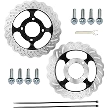 PRO BAT 220mm / 8.7 240mm / 9.4 Brake Disc Rotor with Bolts Kit | for 50cc 70cc 90cc 110cc 125cc 150cc Pit Bike Dirt Apollo Lifan Sunl, 2PCs
