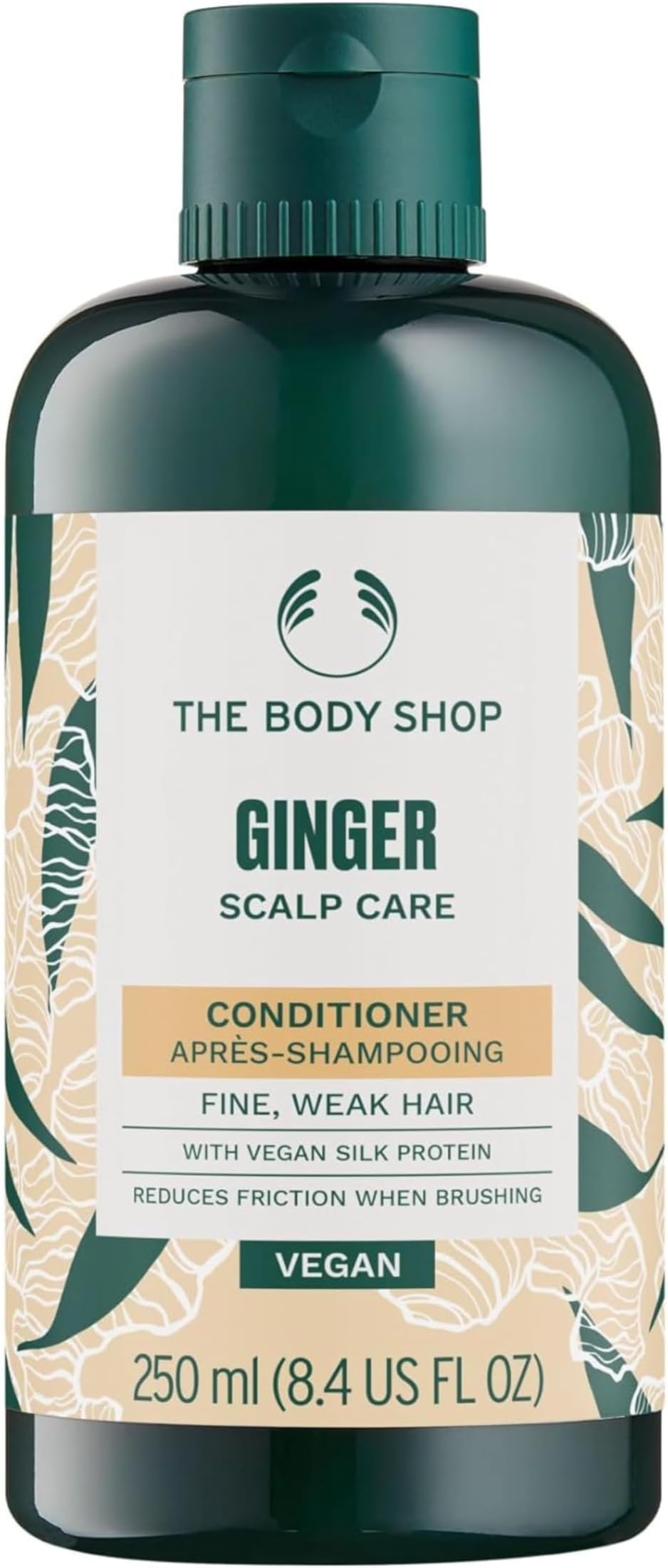 The Body Shop Vegan Ginger Conditioner for Dry Scalp and Weak Hair with Silk Protein 250 ml