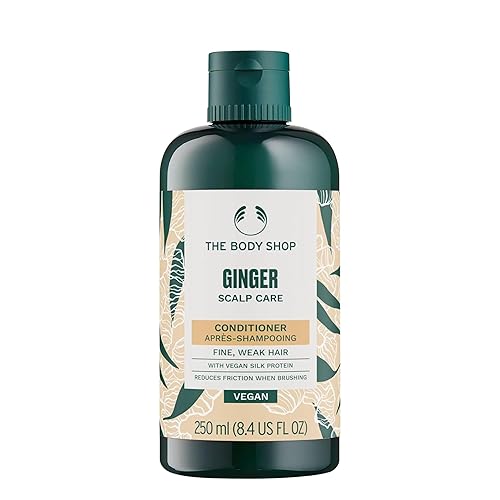 The Body Shop Acondicionador para el cuidado del cuero cabelludo de jengibre (vegano), verde, 8.4 onzas líquidas