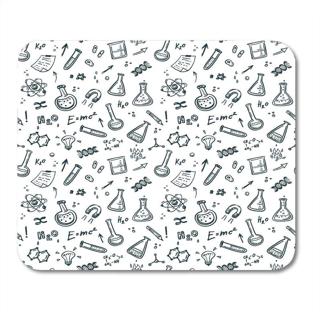 Mouse Pads Chalk Doodle Hand Drawn Chemistry Science Magnet Scientific Mouse mats
