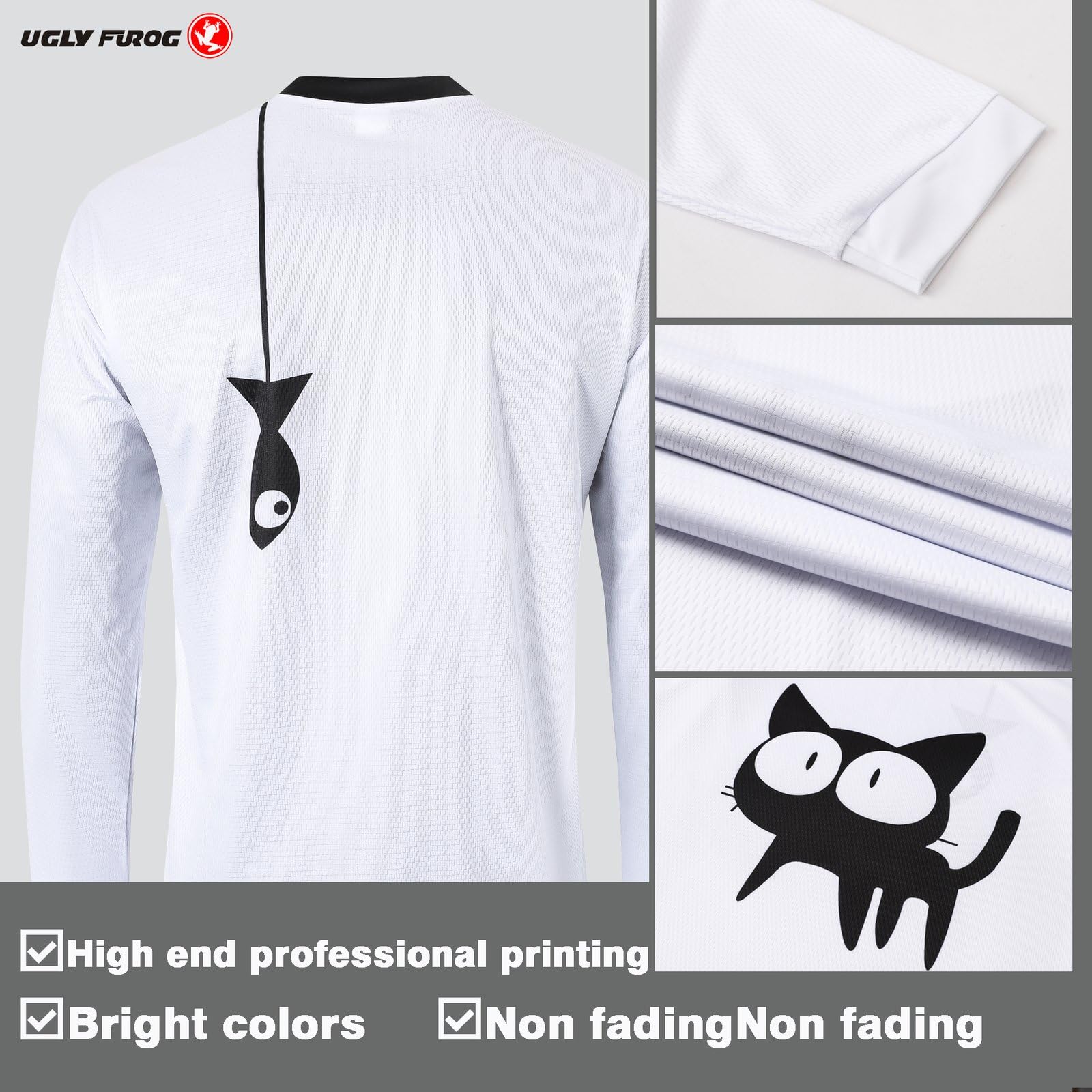 UGLY FROG Radtrikot Herren Kurzarm Set/Downhill Trikot Kurzarm 2019 Sommer Mode-Design Weiches Material Atmungsaktiv Schnell Trocknend HDMX01