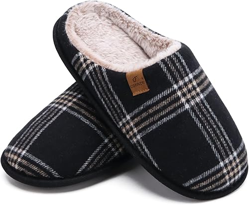 Miniatura 8 de COFACE - Pantuflas unisex de espuma viscoelástica para hombre y mujer, cómodas, informales, cálidas, para interiores y exteriores, con soporte